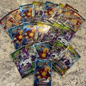 13 packs of Dragon Ball Super Card Game Booster Packs